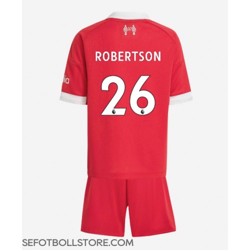 Liverpool Andrew Robertson #26 Replika babykläder Hemmaställ Barn 2025-26 Kortärmad (+ korta byxor)
